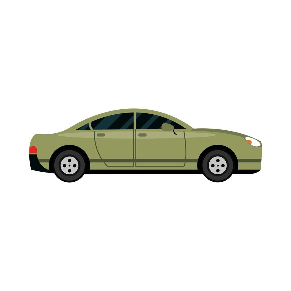 luxury car transport vehicle side view car icon vector