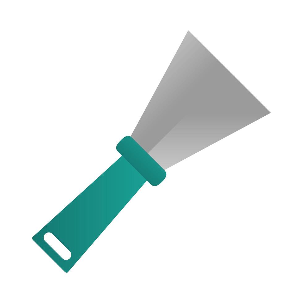 spatula construction and renovation tool icon home repair concept vector