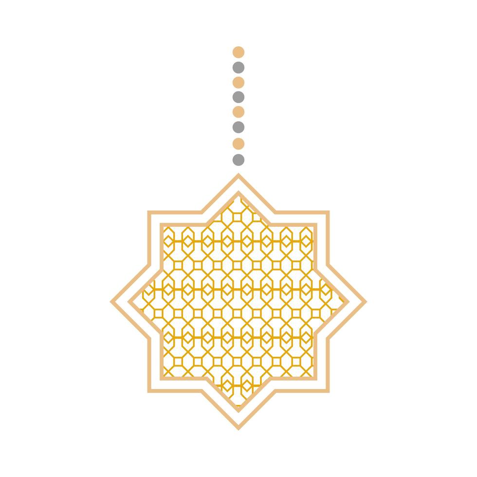 hanging arabian ornament vector