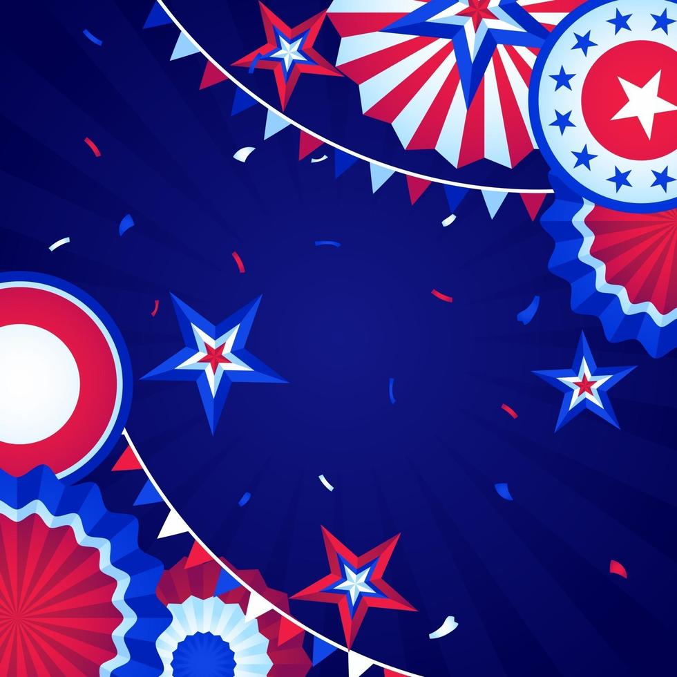 4th of July Background vector