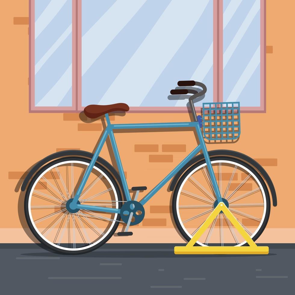 bicicleta en la calle vector