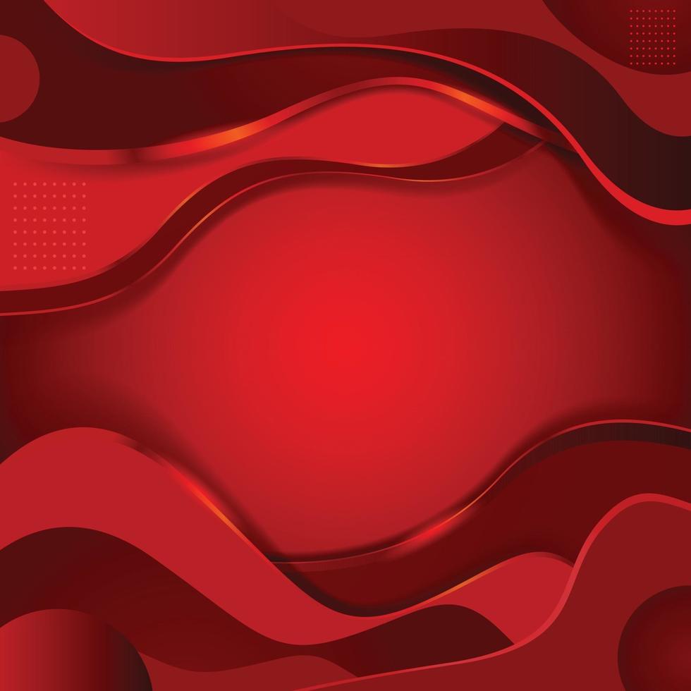 Dynamic Red Abstract vector