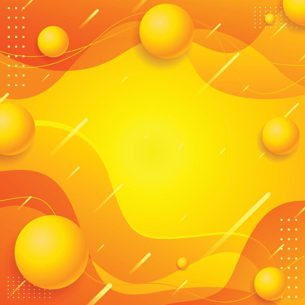 Yellow Abstract Wave Design vector