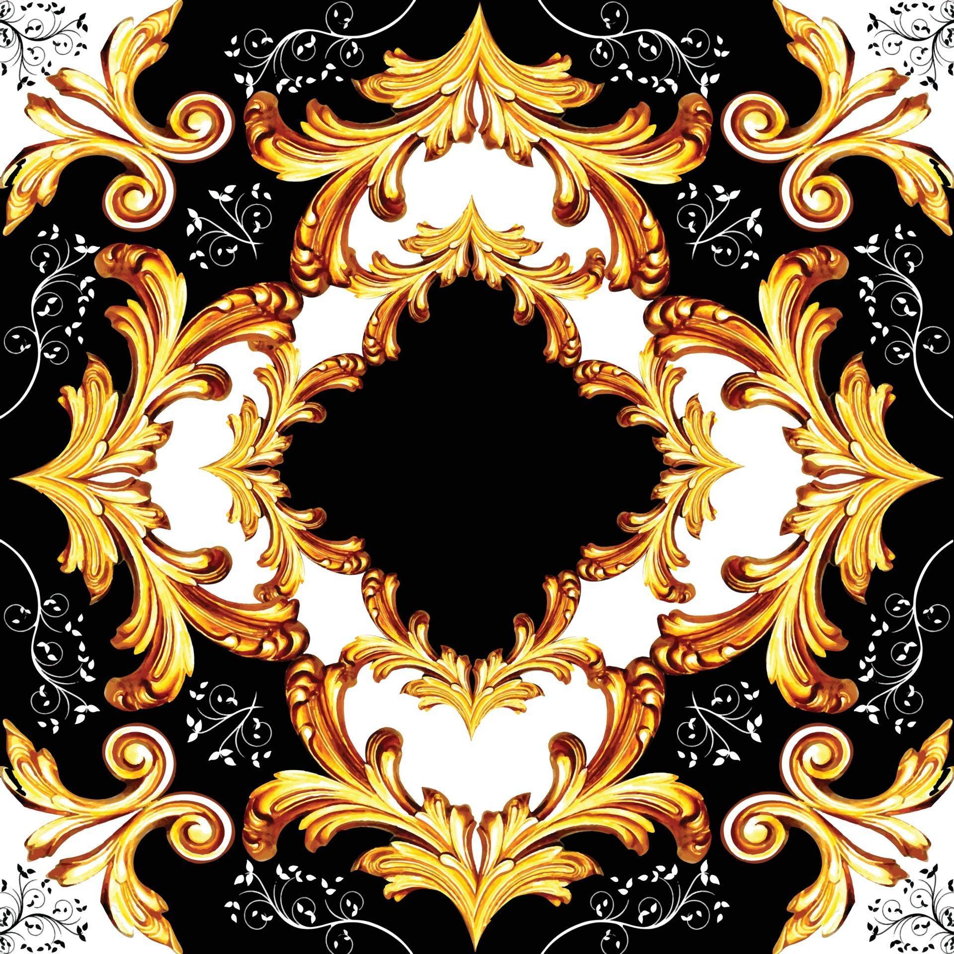 Baroque gold color with greek pattern 2496803 Vector Art at Vecteezy
