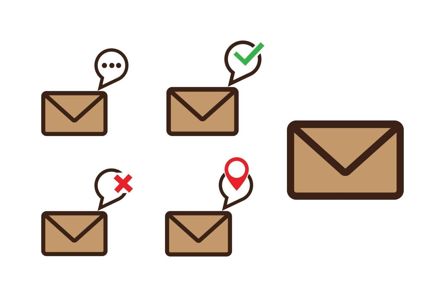 message notification vector icon