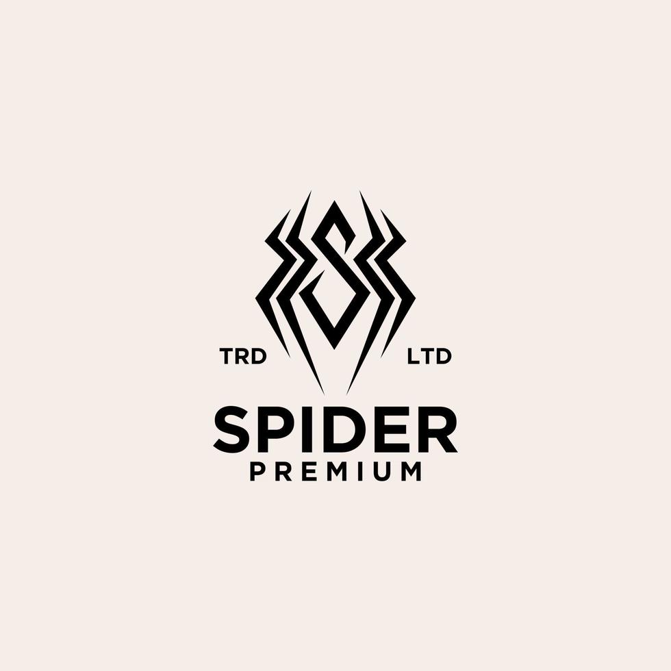 spider vintage logo icon illustration Premium vector