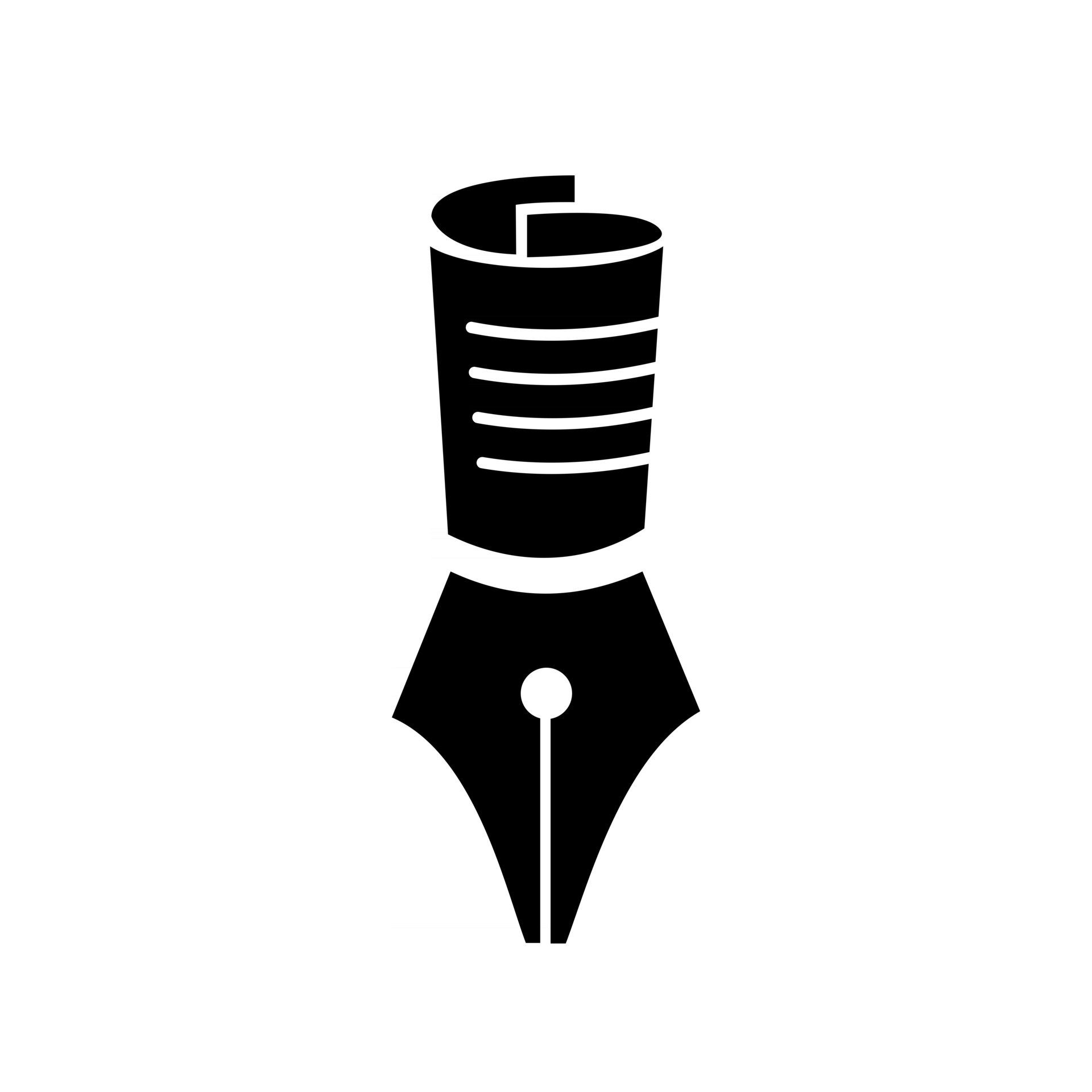 paper pen creative idea for business and education vector Logo Template