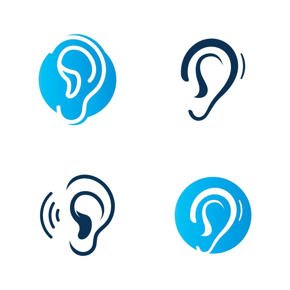 ear Logo Template vector icon