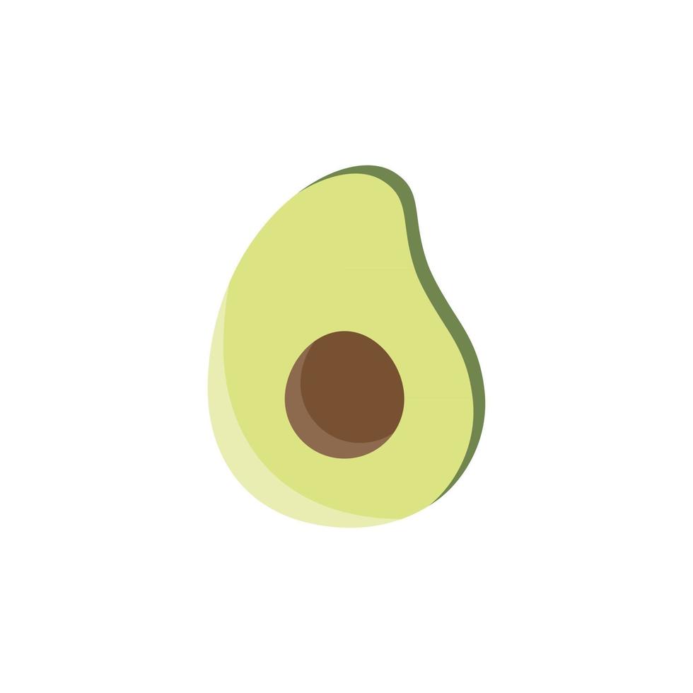 Avocado fruit logo healthy food symbols vector