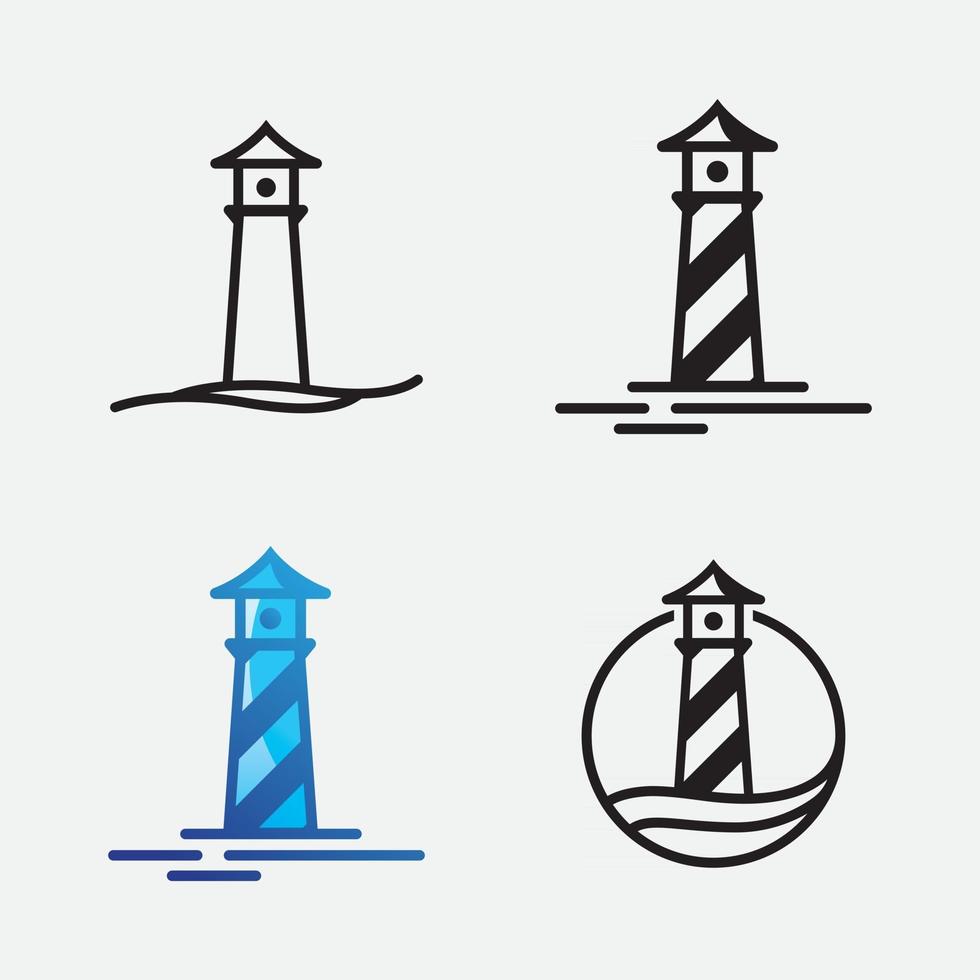 Light House Logo vector Template
