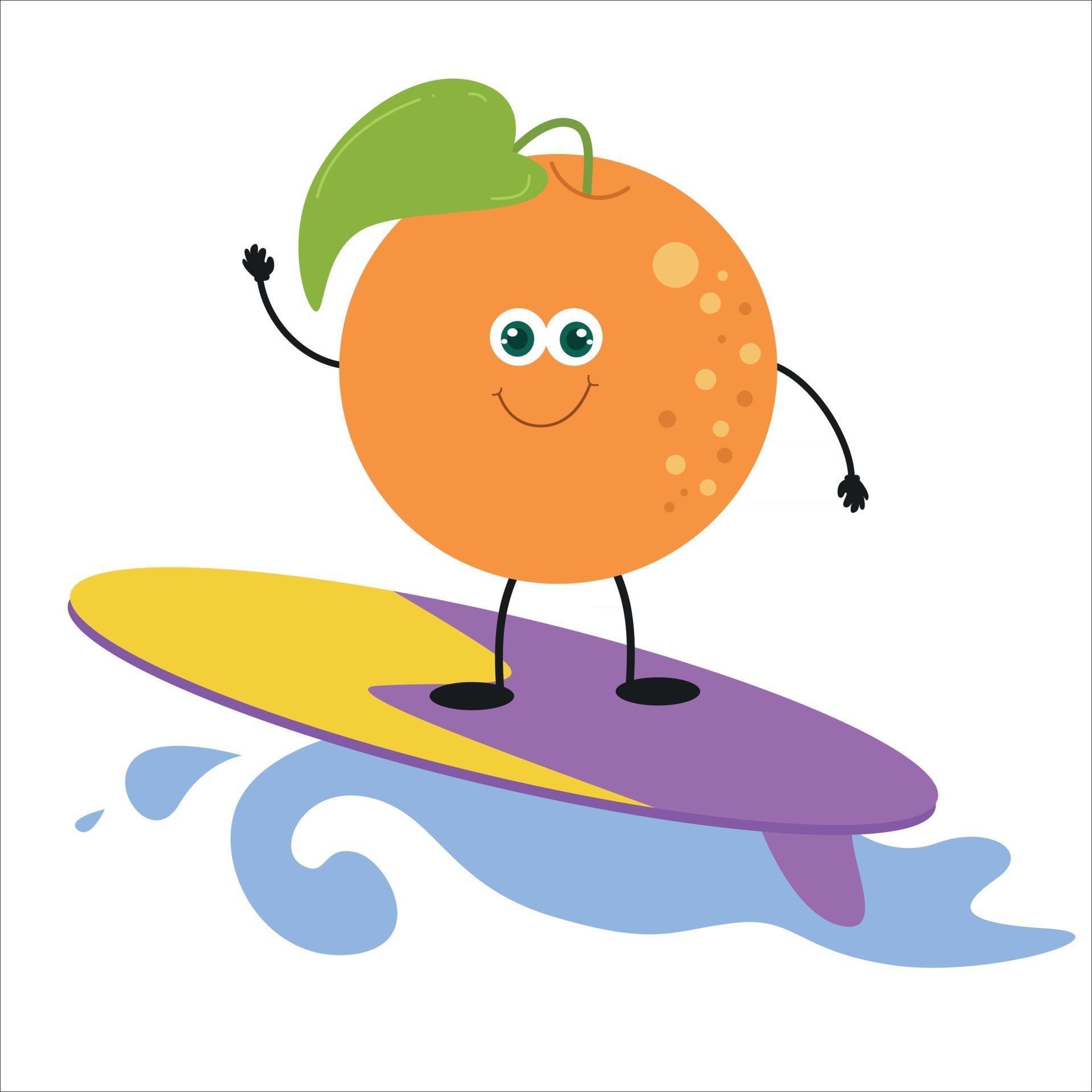 Cute orange character vector template design illustration 2497516 ...