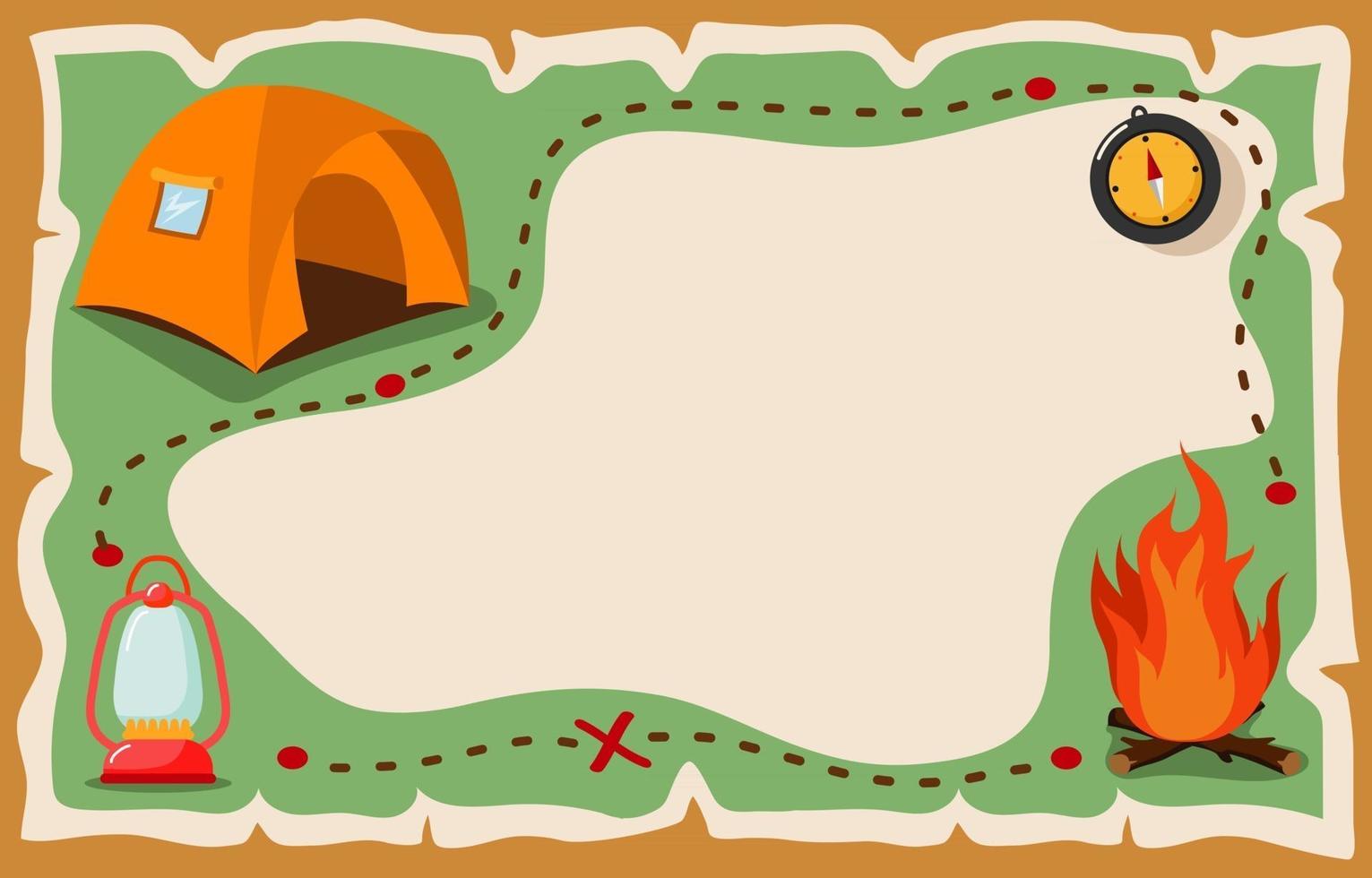 Summer Camp Concept Background vector