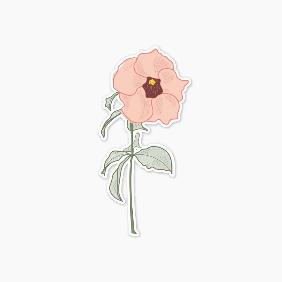 red flower vector illustration for graphic element