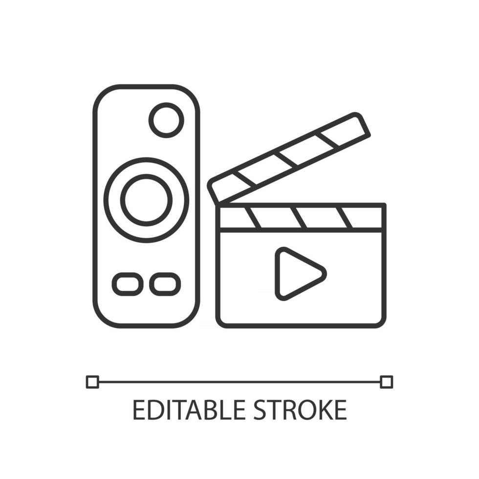 Movies streaming linear icon vector