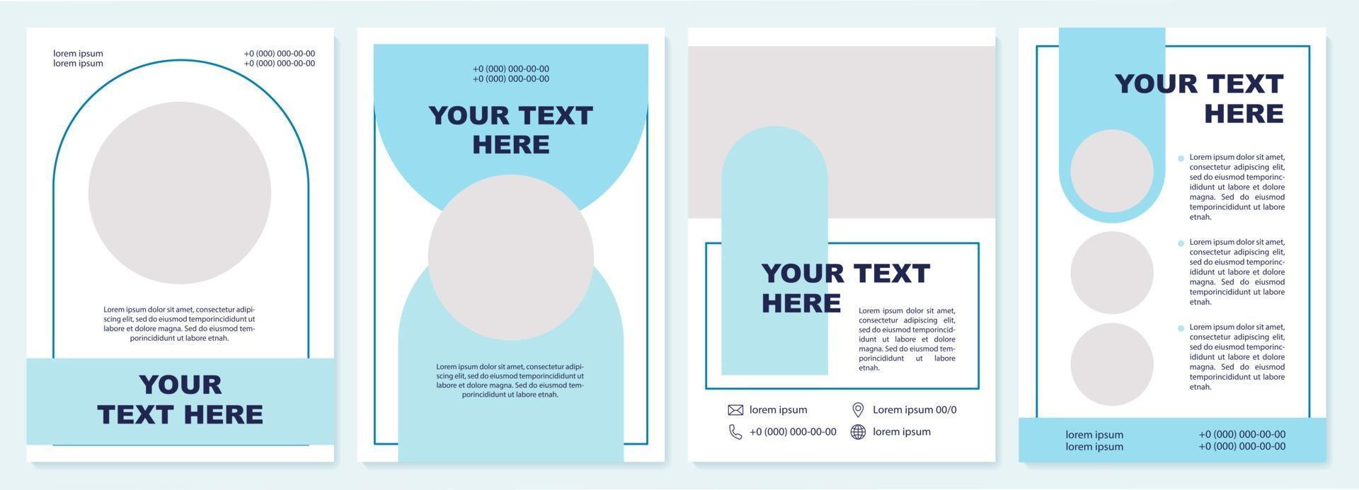 Instructional brochure template vector