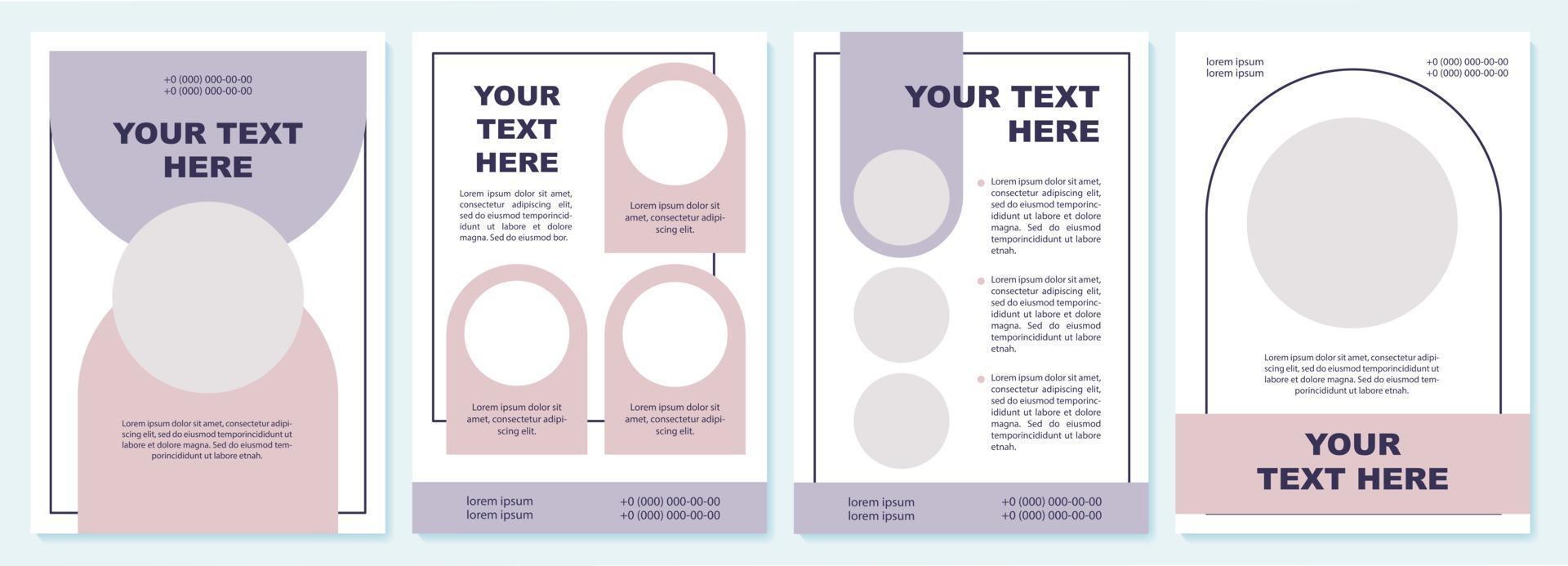 Options in advertising brochure template vector
