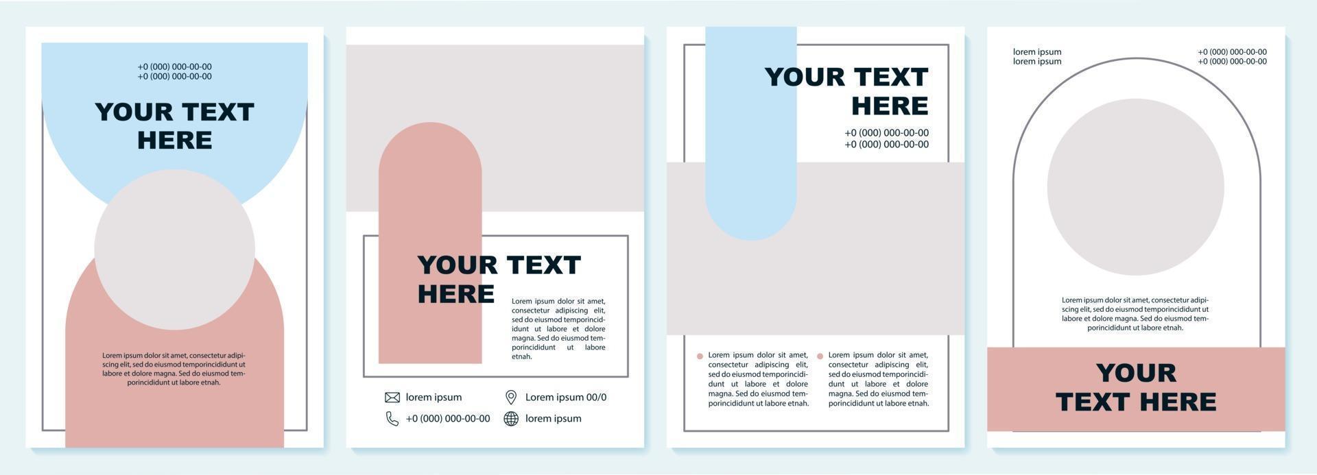 Brand promotion creative brochure template vector
