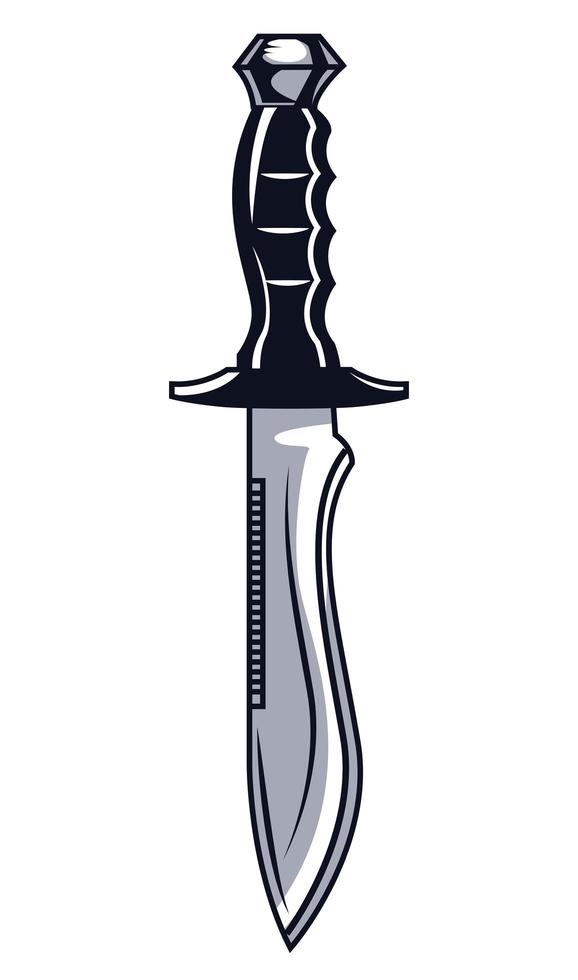 knife weapon drawn vector