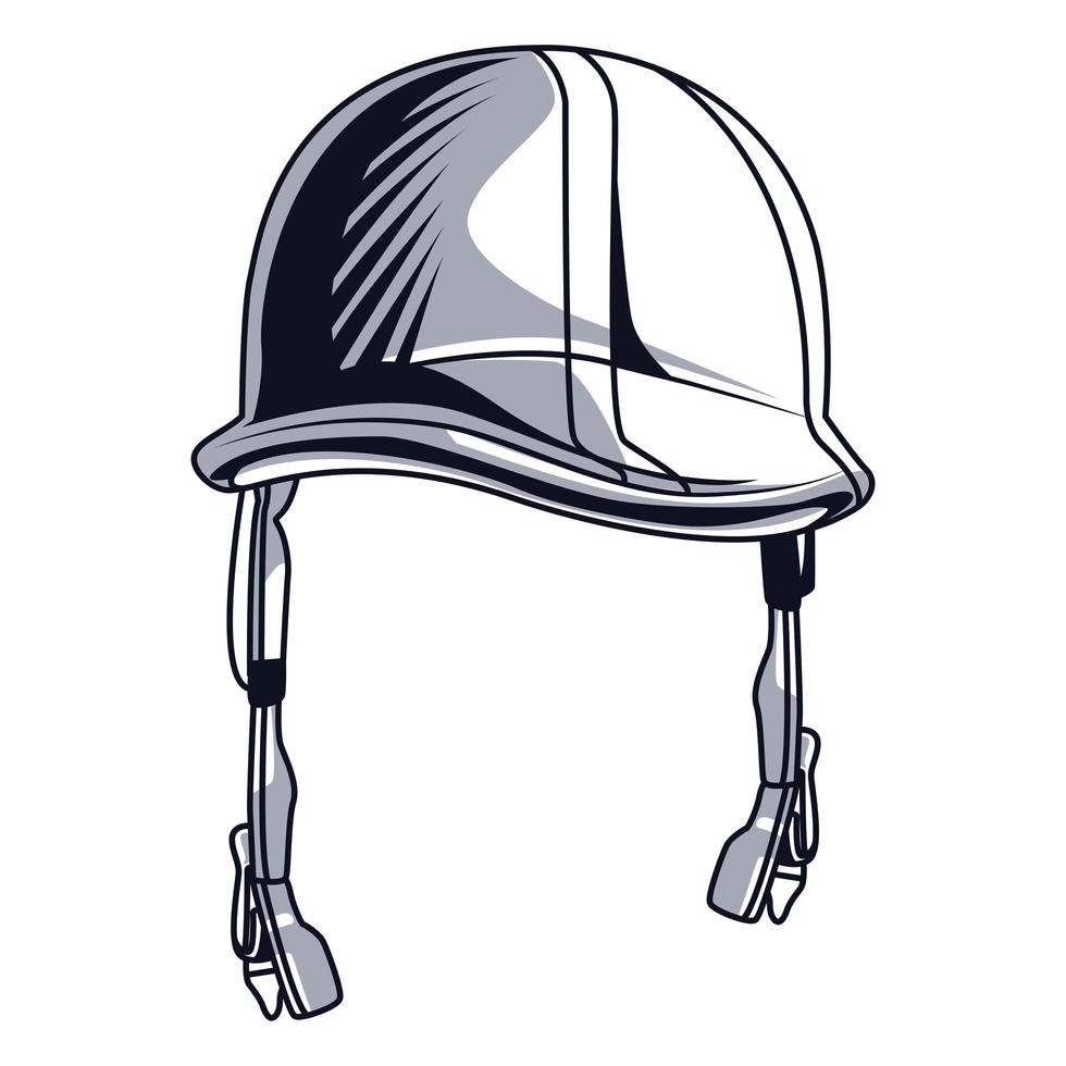casco militar dibujado vector