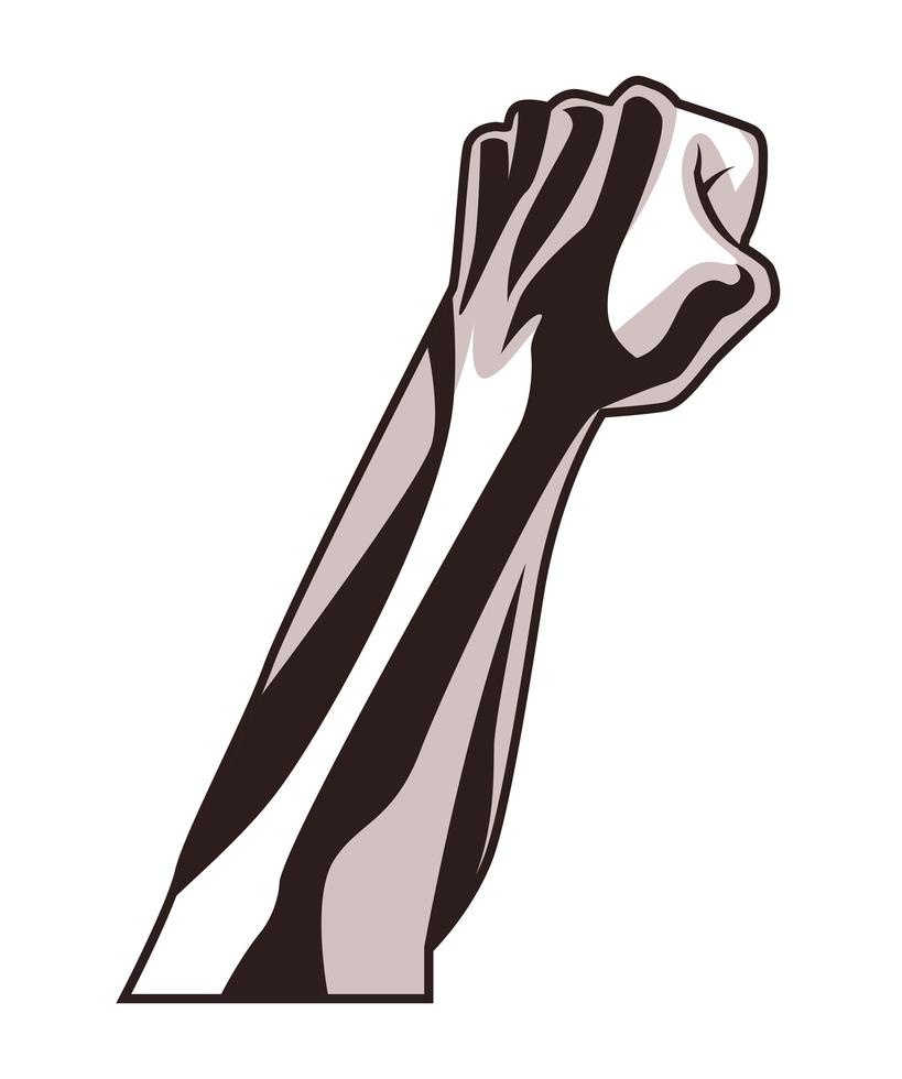 hand fist revolution vector