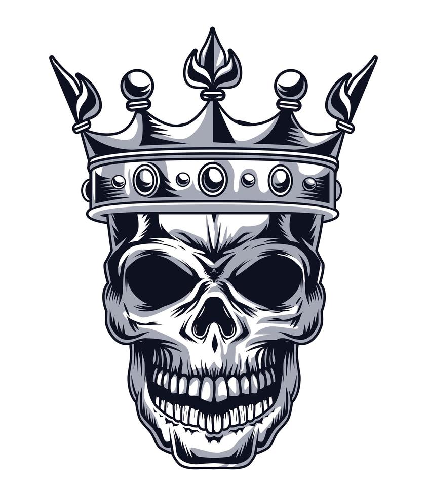 Skull king Royalty Free Vector Image - VectorStock