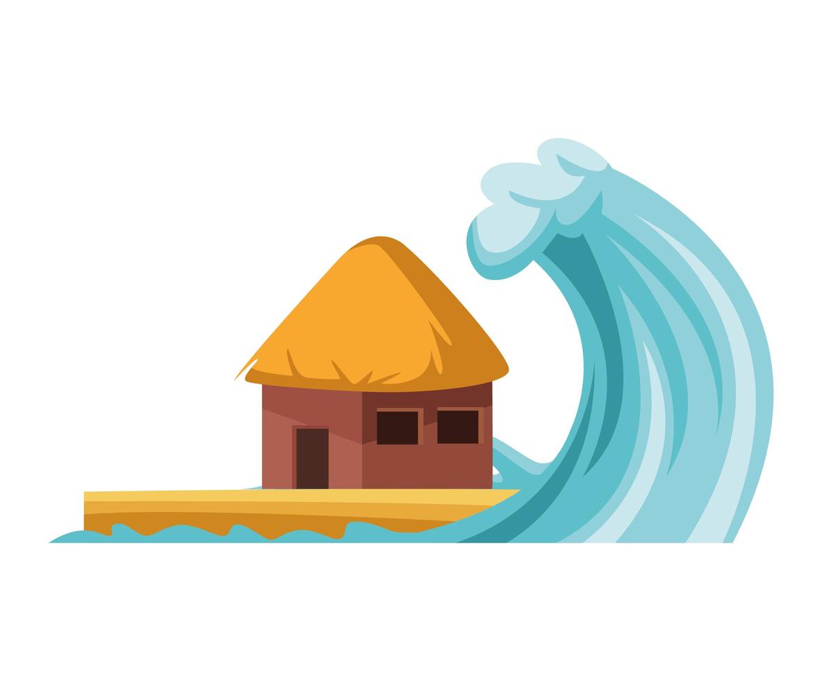 tsunami natural disaster vector