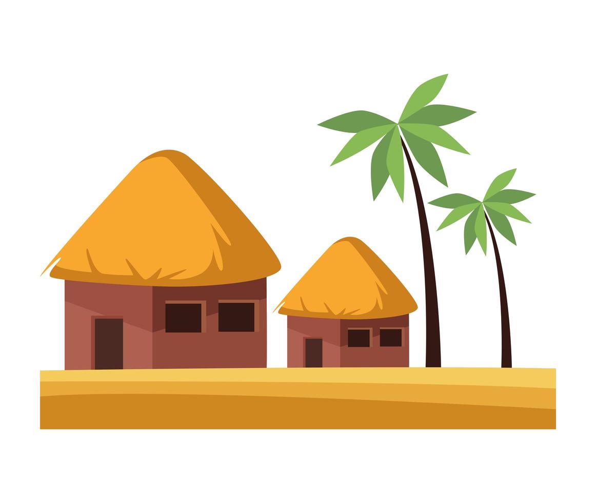beach nature scene vector