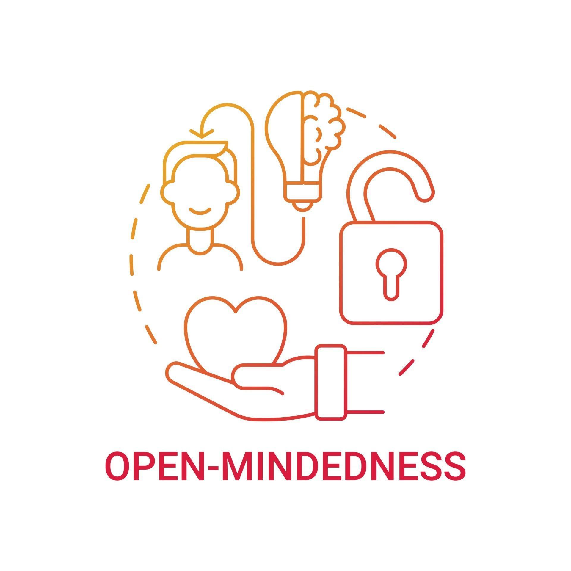 Open mindedness concept icon 2498821 Vector Art at Vecteezy