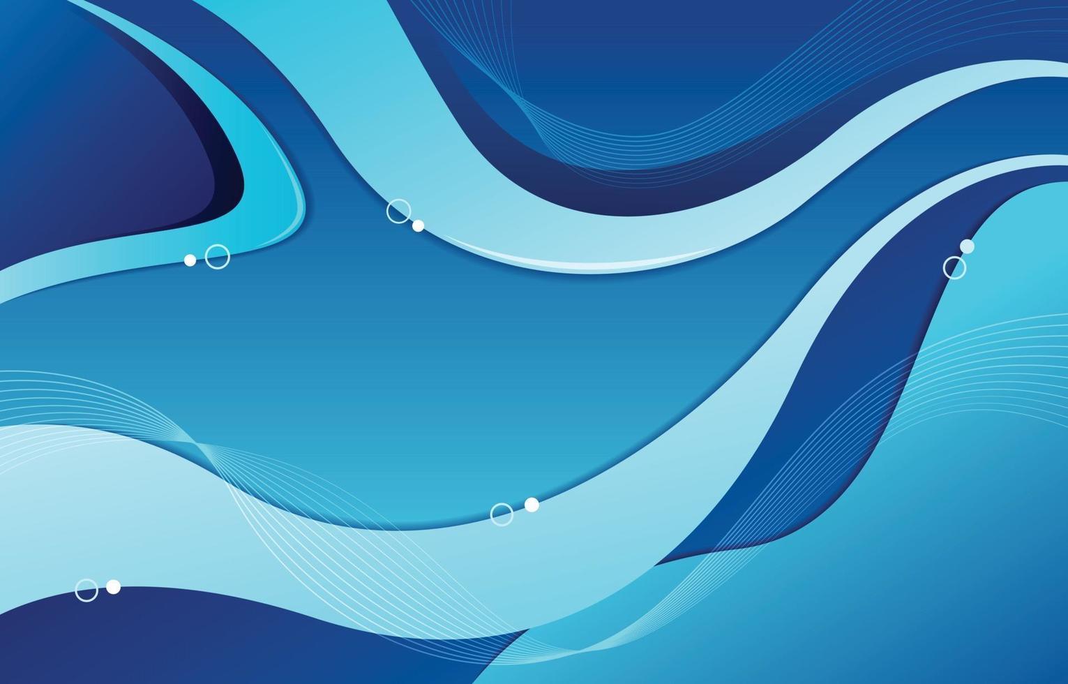 Blue Abstract Fluid Background vector