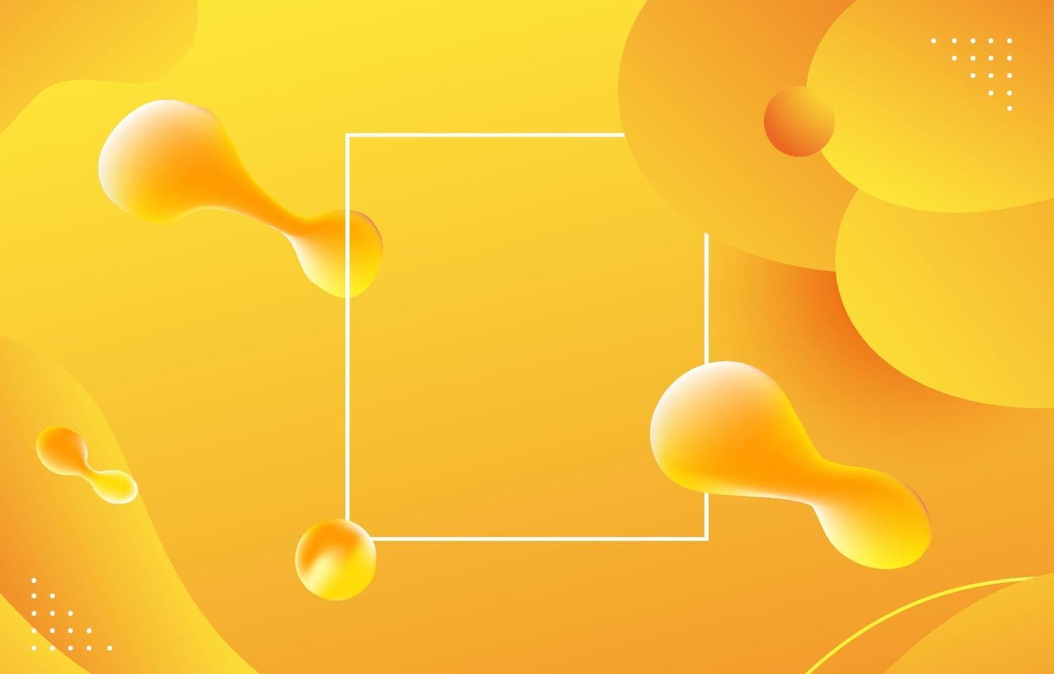 Yellow Abstract Shape Gradient Background vector