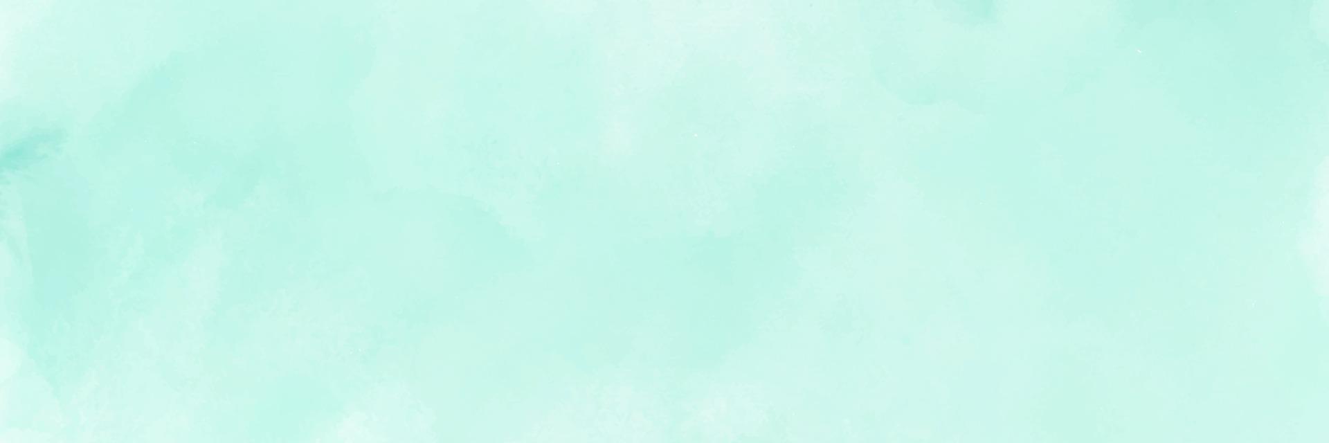 Mint green gradient watercolor vector background