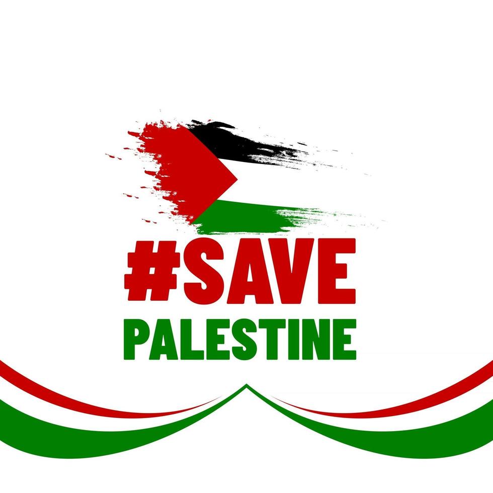 Save Palestinian fighters vector
