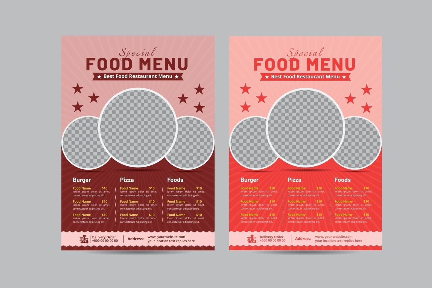 Restaurant Menu Template vector