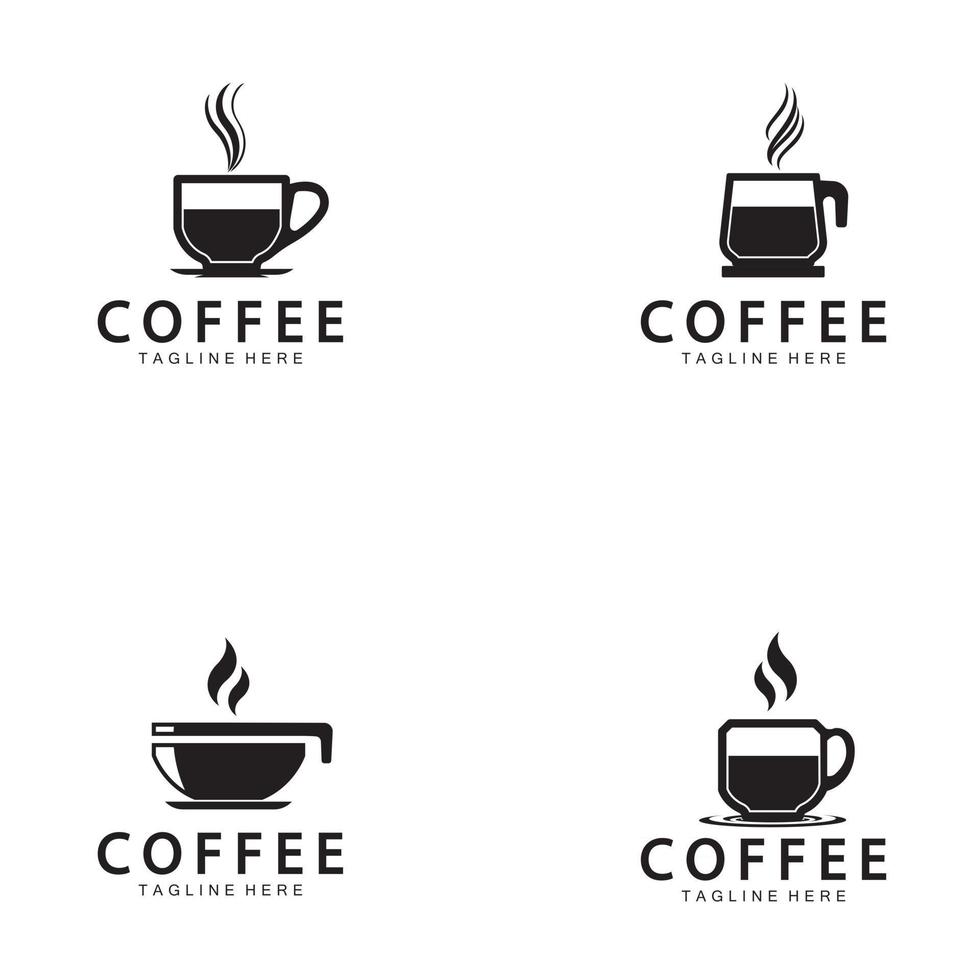 Coffee cup Logo Template vector icon illustration  design