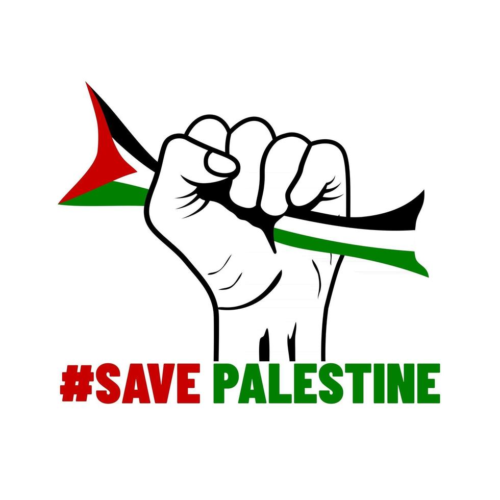Fight for palestine vector