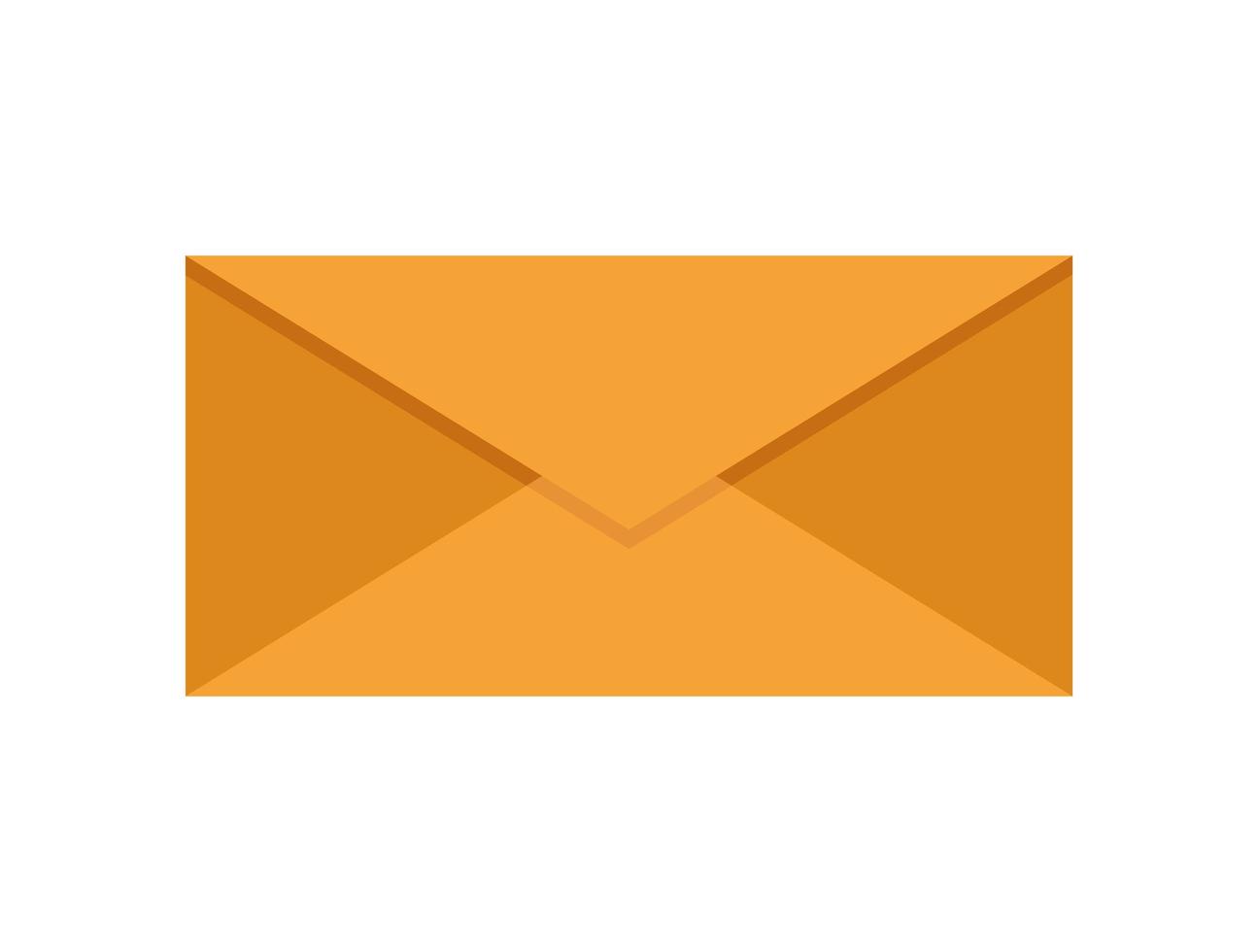 envelope mail send isolated icon vector