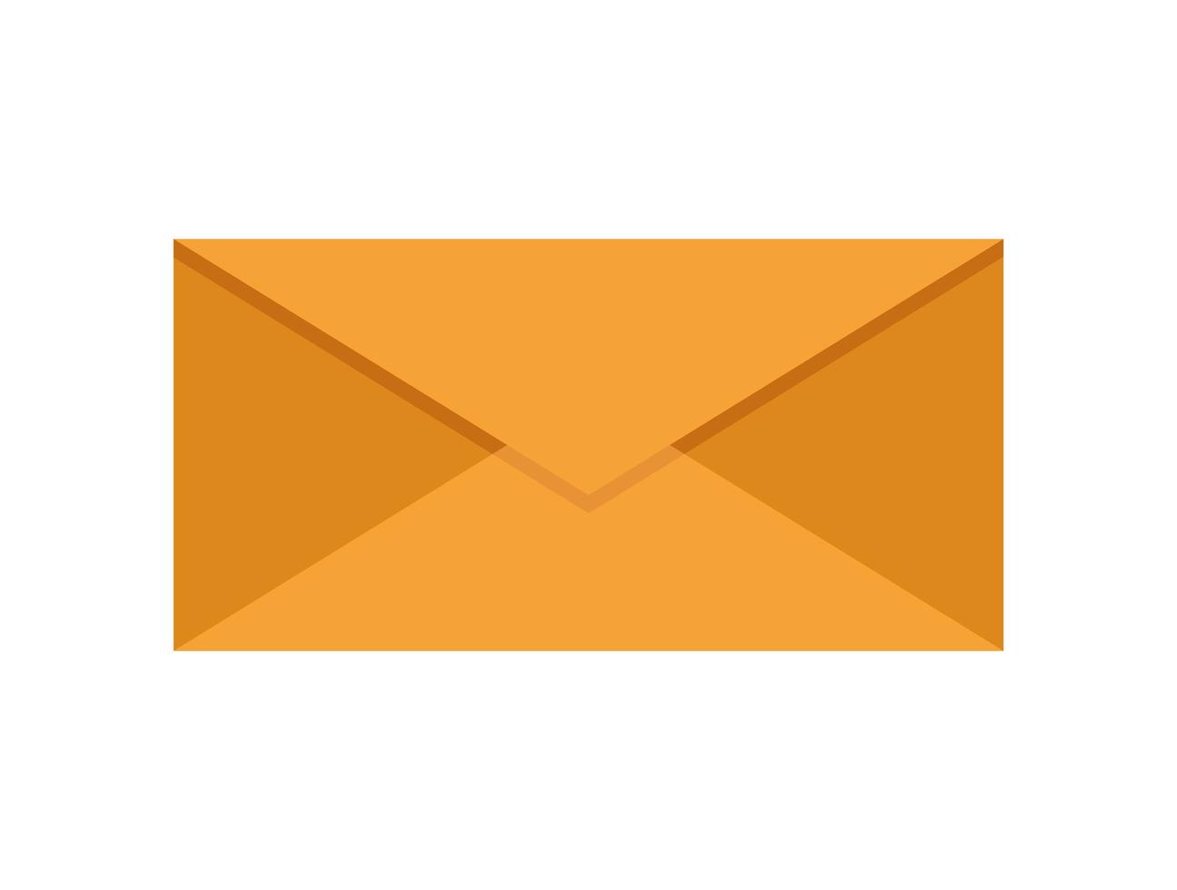 envelope mail send isolated icon vector