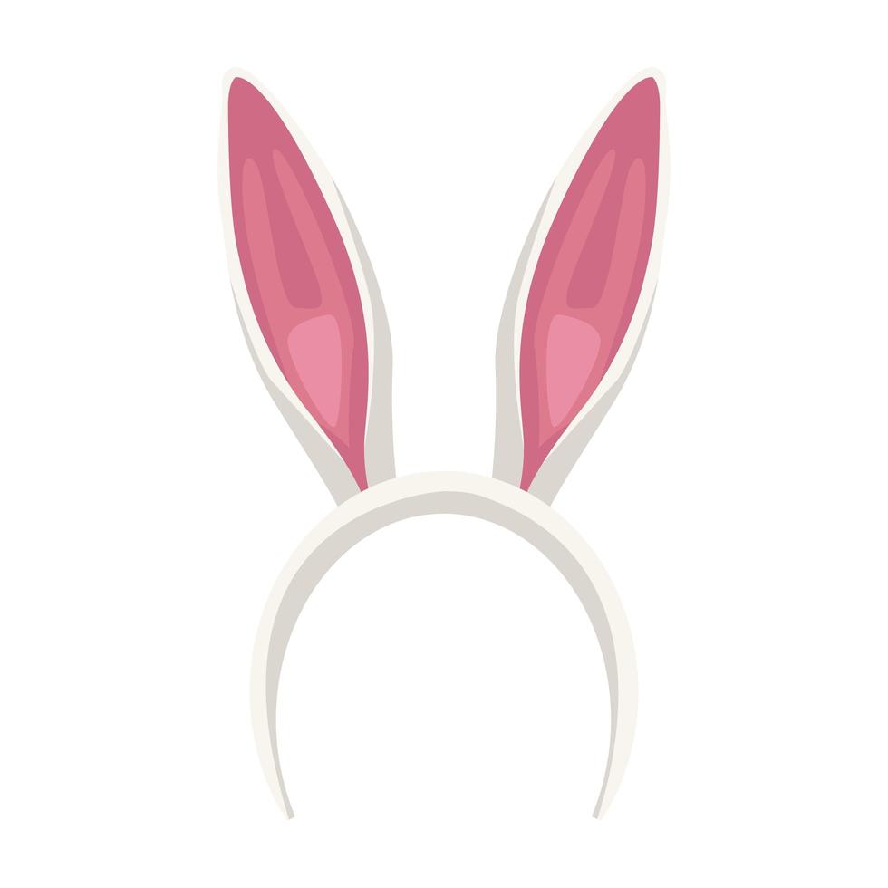 bunny ears headband isolated icon vector