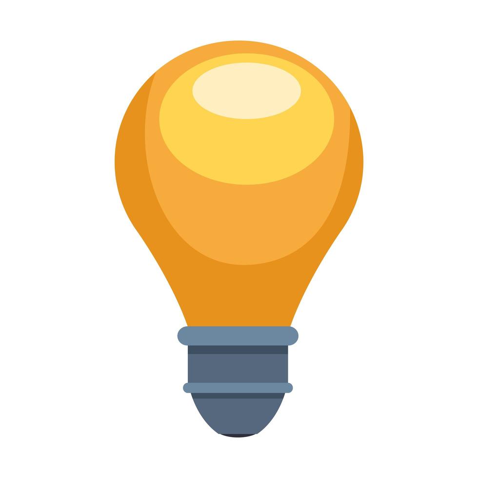 bulb light idea isolated icon vector