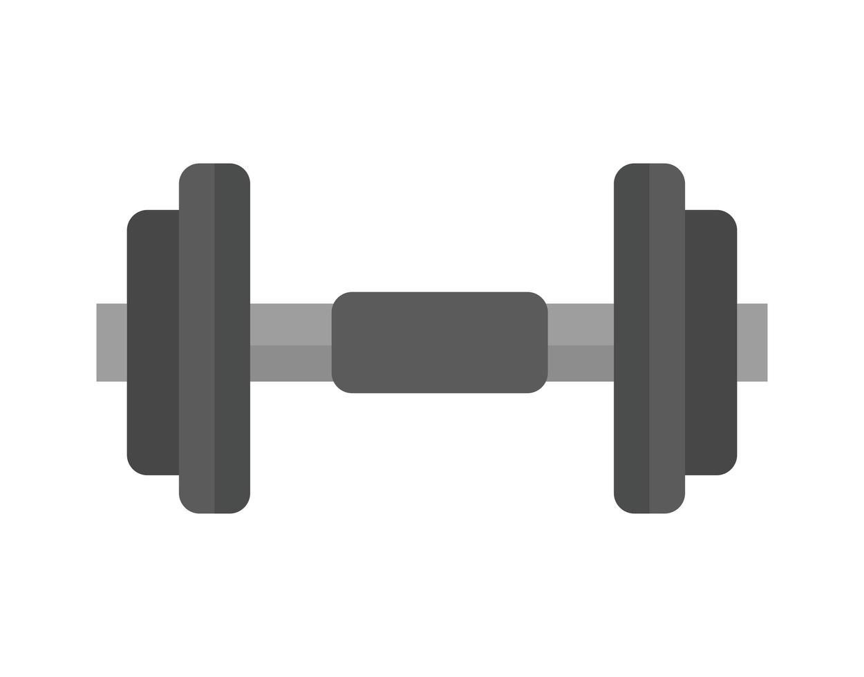 gym dumbbell accessory isolated icon vector