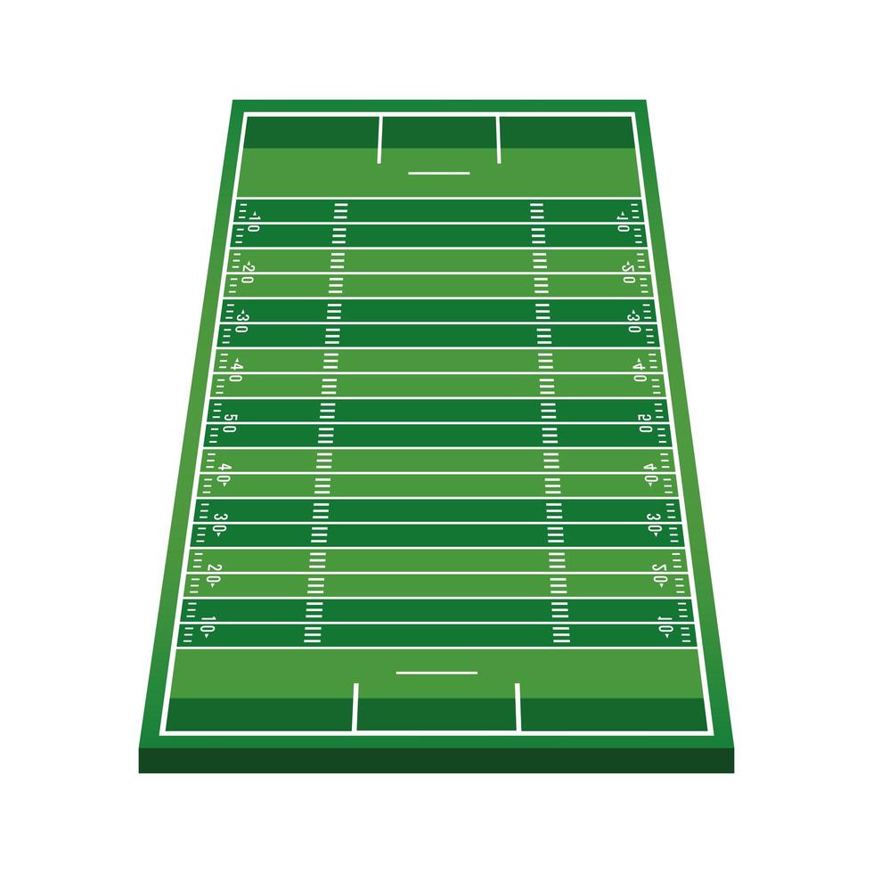 campamento de fútbol americano con patios vector