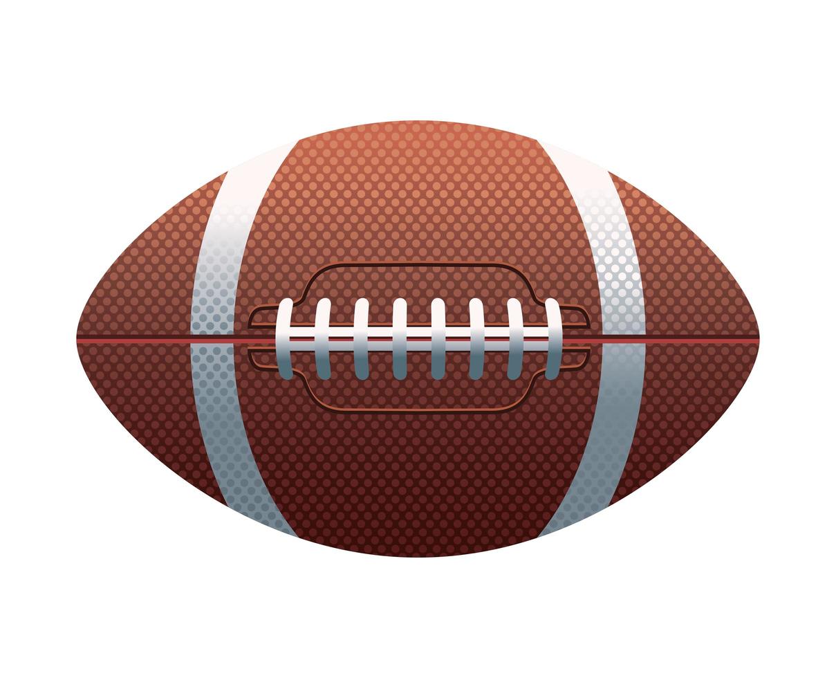 american football sport equipment icon vector