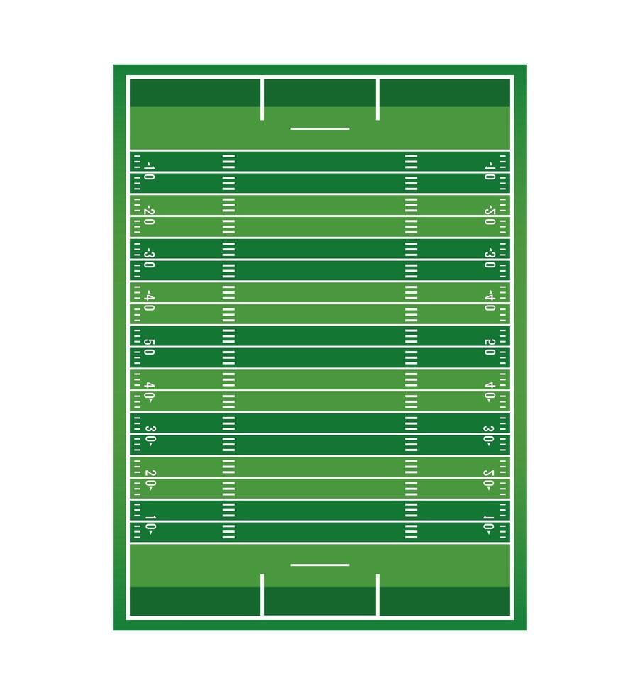 american football camp with yards icon vector
