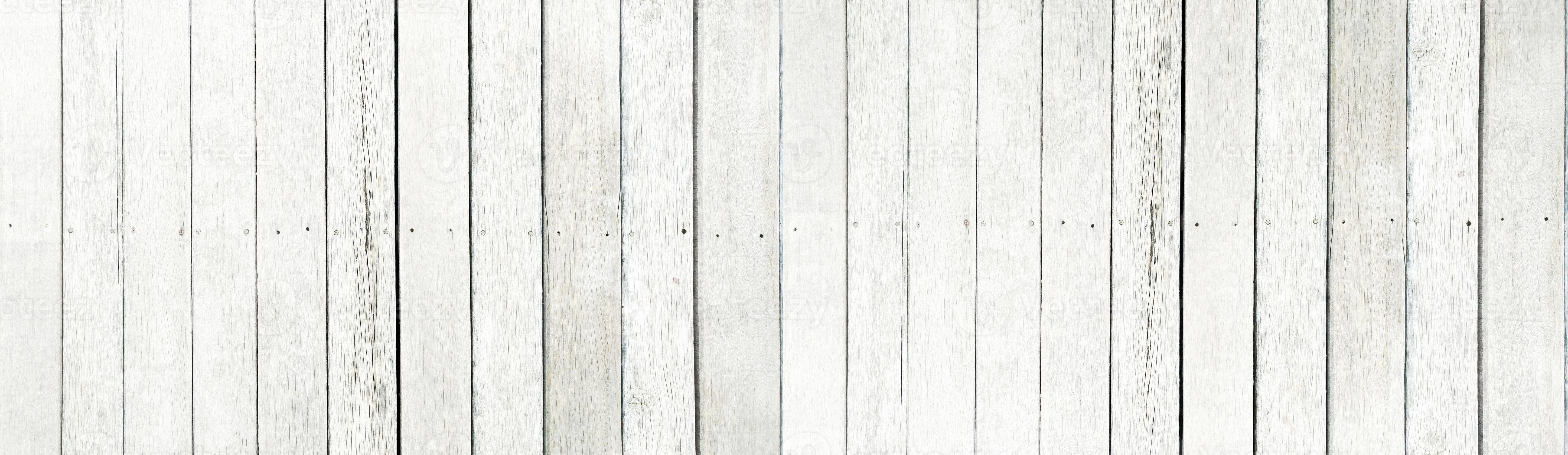 The Old white wooden lath pattern texture background photo