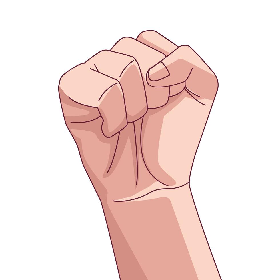 hand human fist fighter icon vector