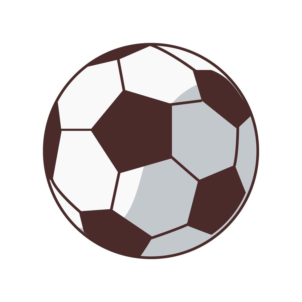 soccer balloon sport equipment icon vector