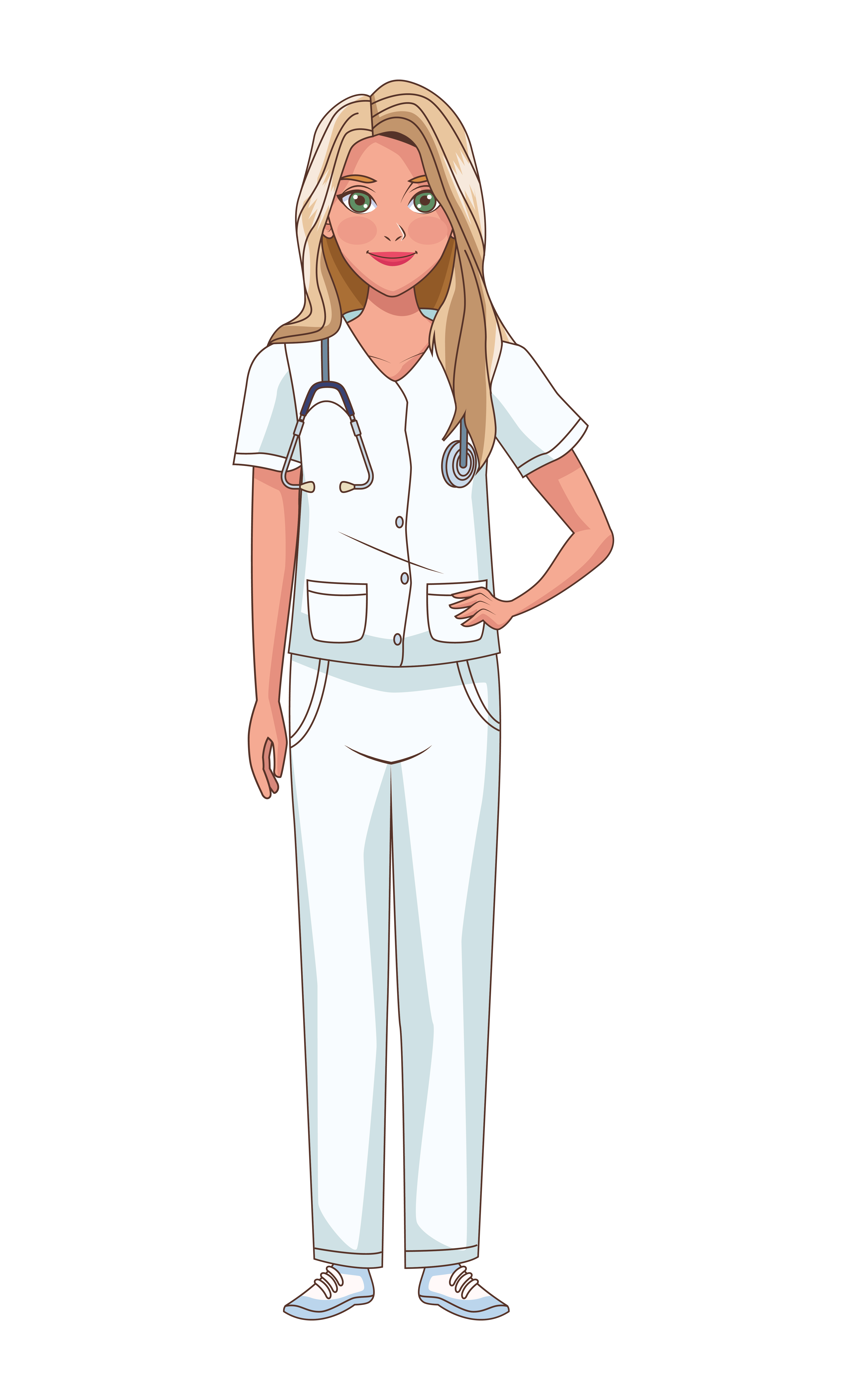 Blonde nurse