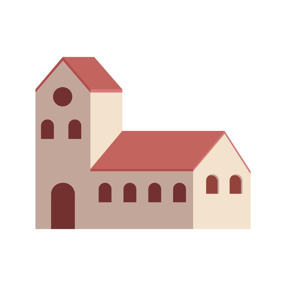 church building city vector