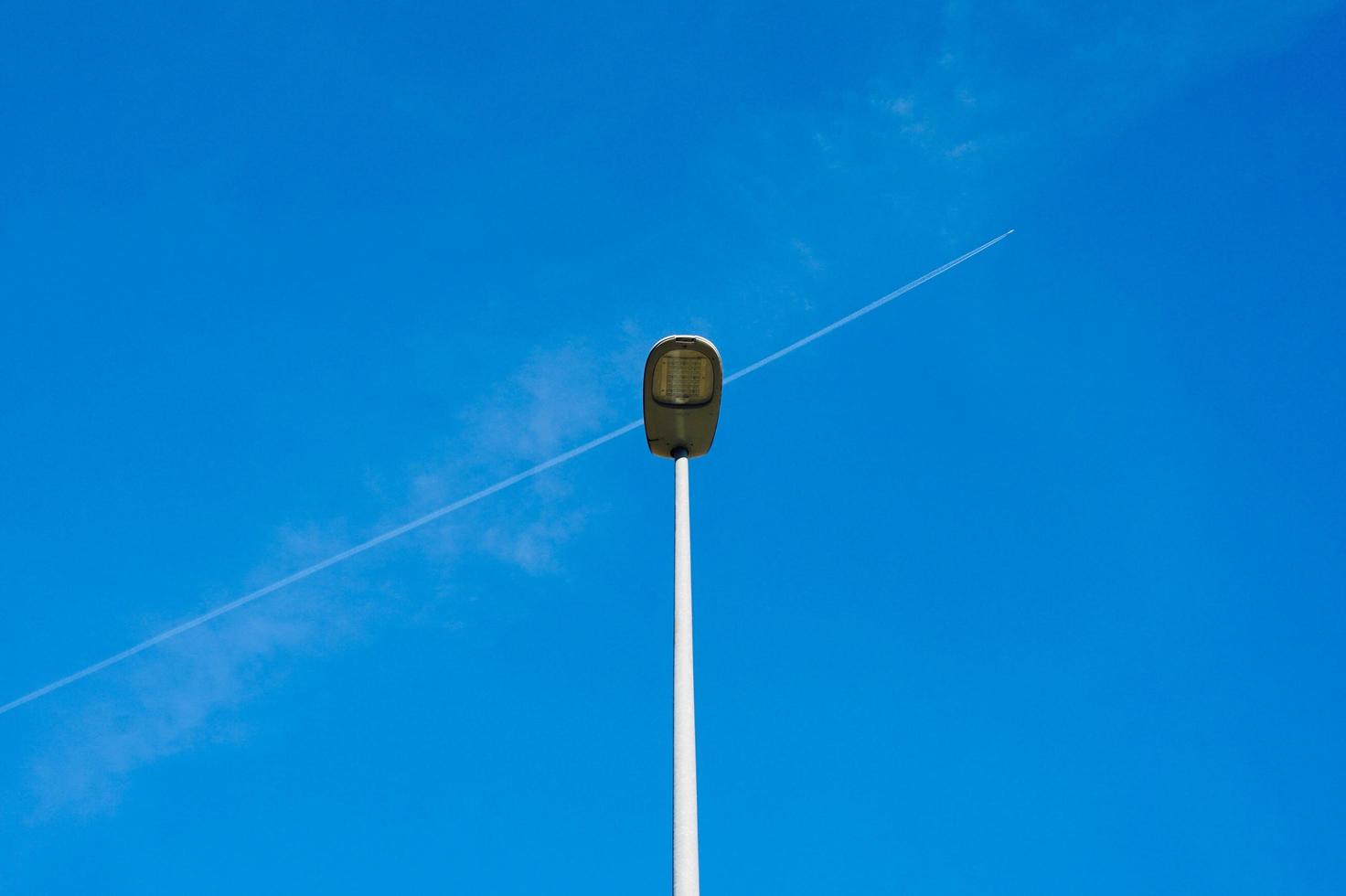 street lamp on the street photo