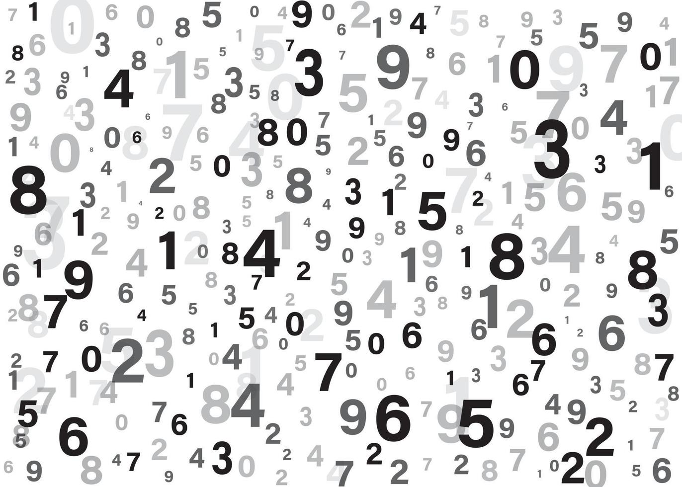 Seamless pattern with numbers for school design vector